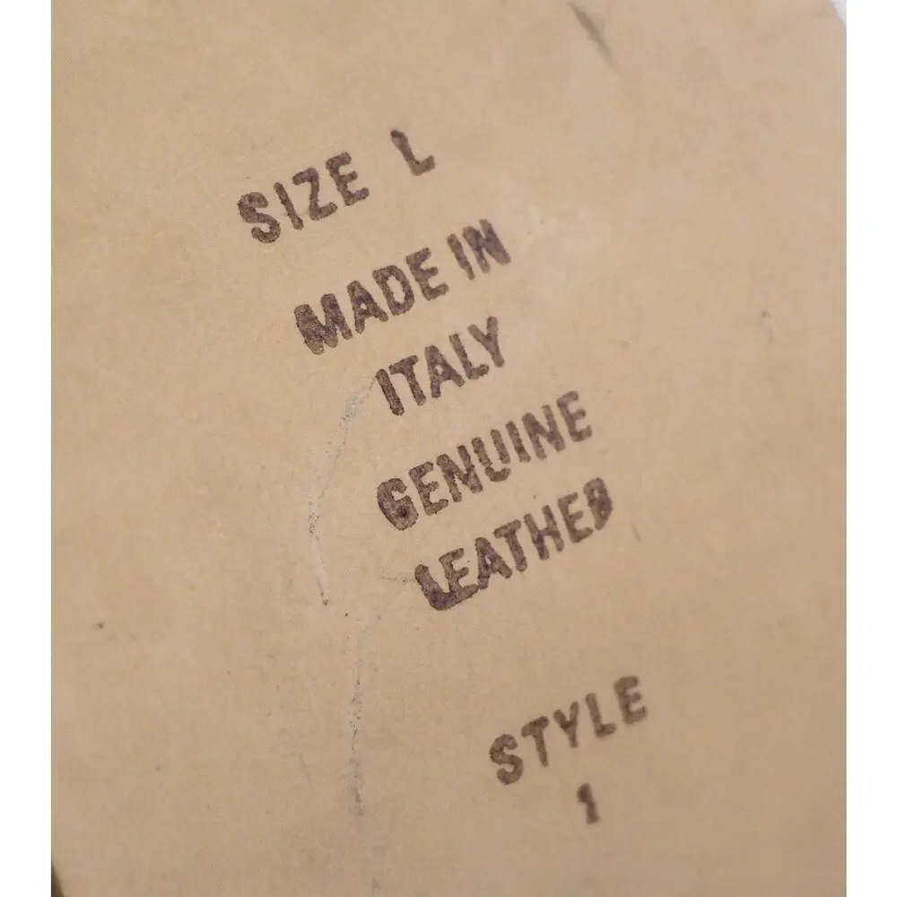 Garuglieri RED WHITE REAL LEATHER 2 1/4